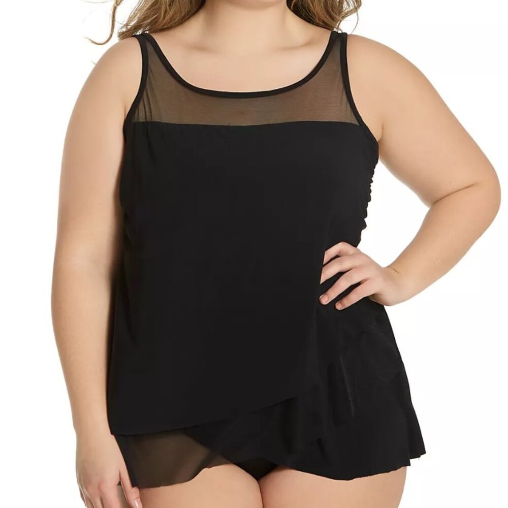 Miraclesuit Plus Size Mirage Tankini Top Size 18W